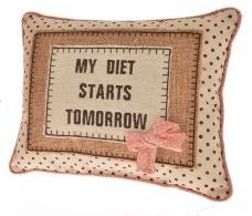 My Diet Starts Tomorrow Cushion